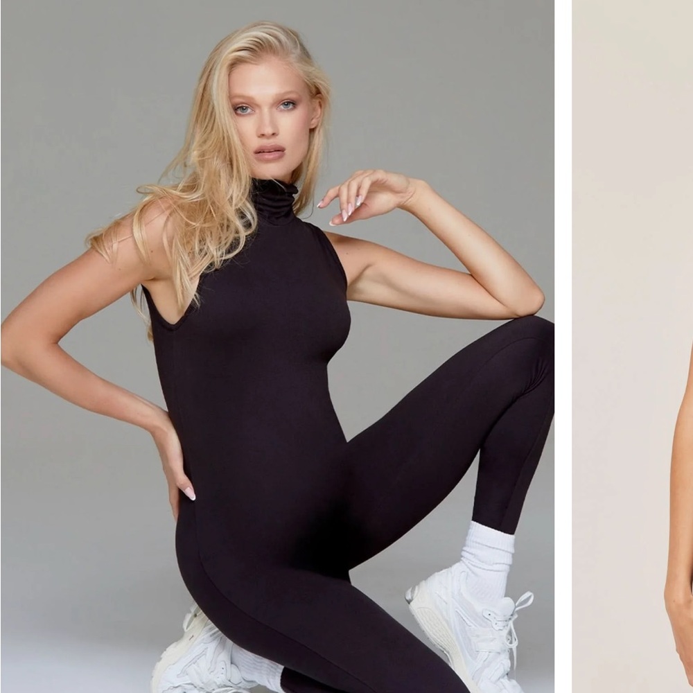 Black Sleek Jumpsuit with Fitted Silhouette